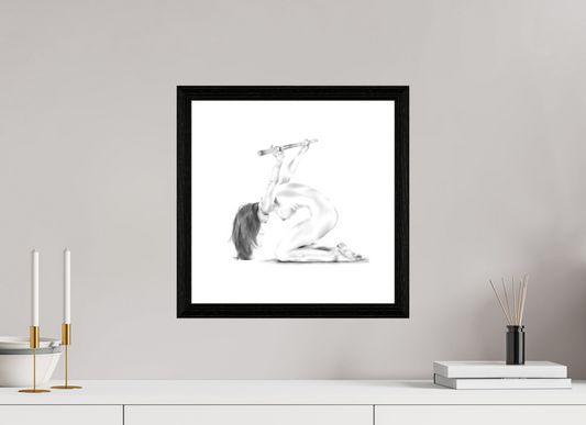 Spanning – Fine Art Print met zwarte eikenhouten lijst