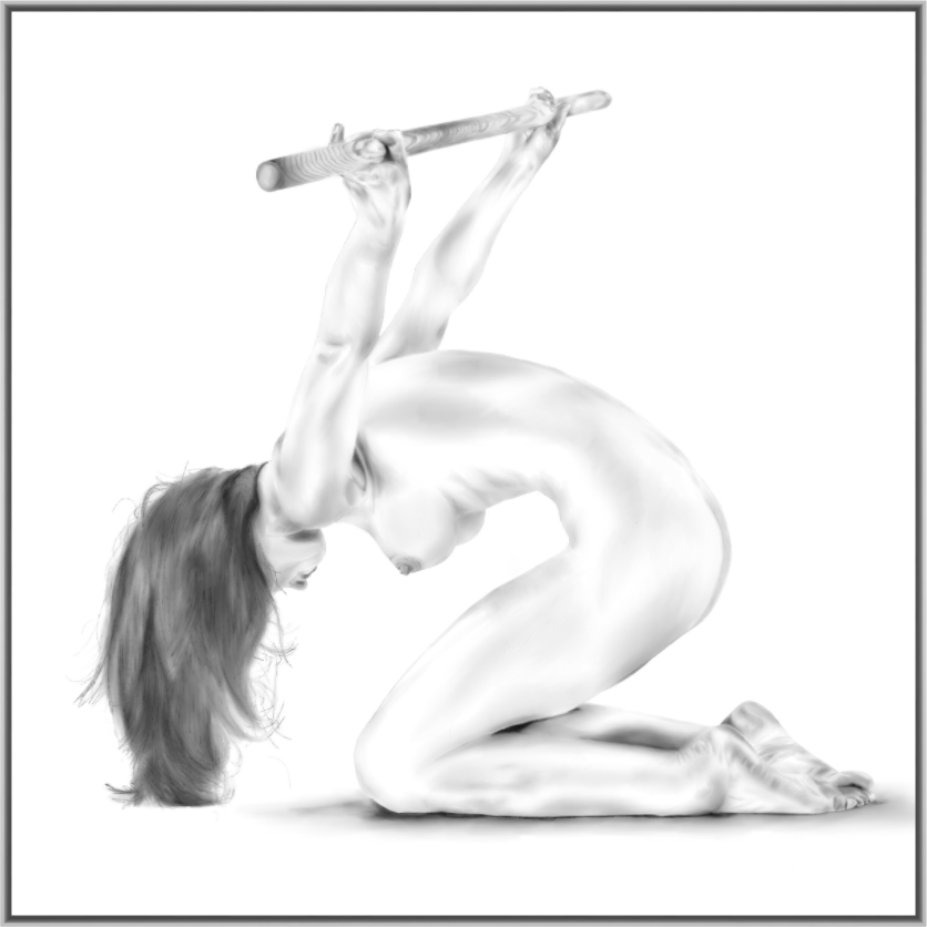 Spanning – Fine Art Naakt op Alu-Dibond