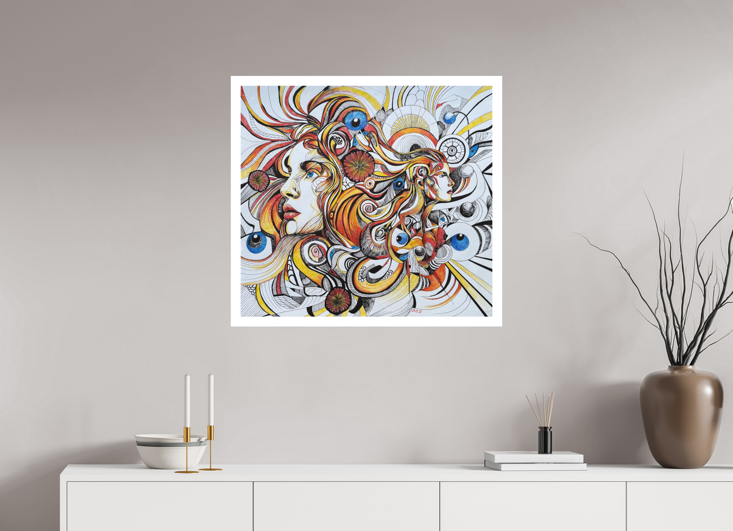 Inner Worlds – Fine Art Print op Hahnemühle bamboepapier