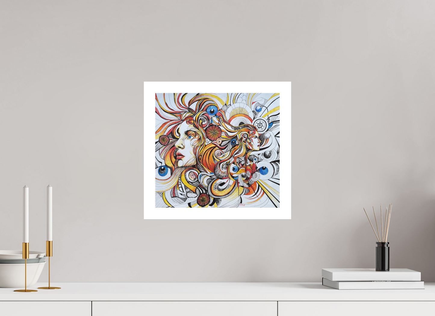 Inner Worlds – Fine Art Print op Hahnemühle bamboepapier