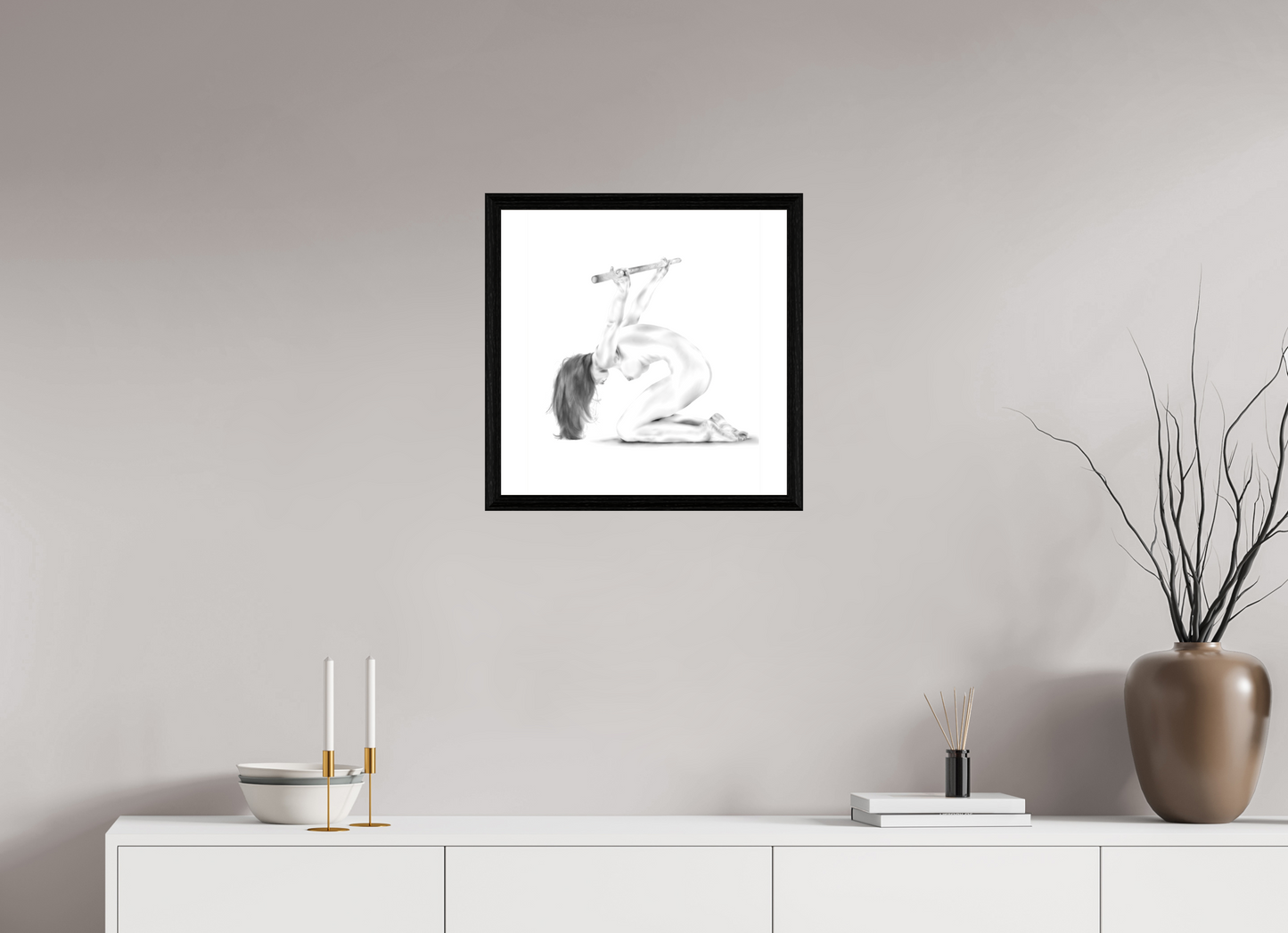 Spanning – Fine Art Print met zwarte eikenhouten lijst