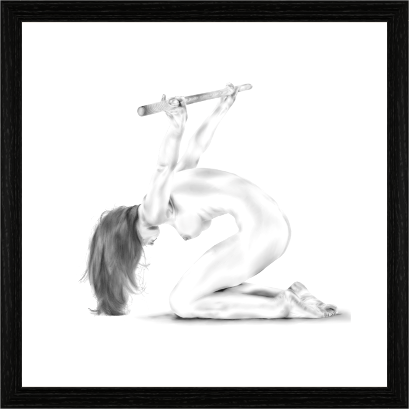 Spanning – Fine Art Print met zwarte eikenhouten lijst